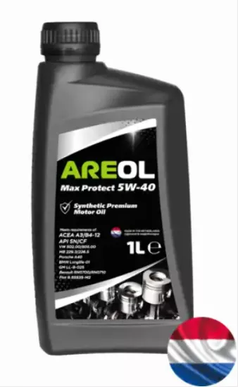AREOL Max Protect 5W-40 (1L) масло моторное! синт.\ ACEA A3/B4, API SN/CF, VW 502.00/505.00,MB 229.3